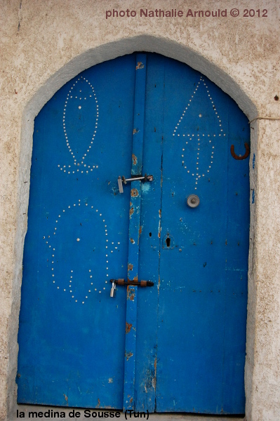 porte traditionnelle, Sousse, Tunisie