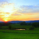 Coucher de soleil sur Divali