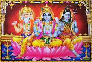 La trimurti, trilogie des dieux hindous